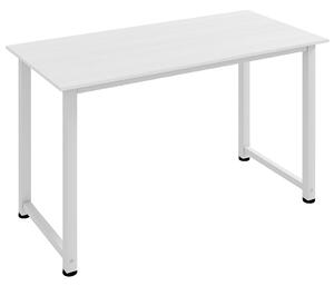 HOMCOM Birou pentru Computer cu Picioare Reglabile, 120x60x76 cm, Alb | Aosom Romania