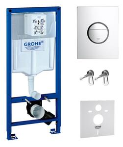 Set cadru încastrat Grohe Rapid SL 38539001, buton de spălare Grohe Nova 38765000