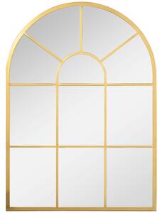 Homcom Oglinda Moderna de Perete – Arcuita 70×50 cm, Stil Fereastra Negru | Aosom Romania
