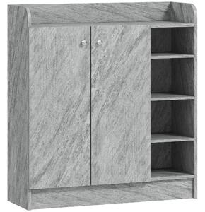 Homcom Dulap Pantofi 83×30×90 cm – Lemn, 12 Perechi, Culoare Cafenie | Aosom Romania