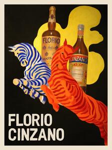 Artă imprimată Florio Cinzano (Vintage Bar Ad) - Leonetto Cappiello, (30 x 40 cm)
