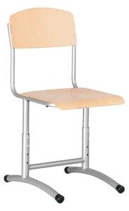 Scaun elev E-273 Alu, inaltime ajustabila, mesteacan