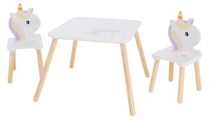 KONDELA Set pentru copii 1+2, motiv unicorn, SAVER TYP 1