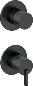 SILIA Baterie de duș incastrata BQS_N44P Finisaj: negru