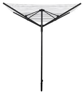 KONDELA Uscător de haine de grădină, negru, 45 m, ROTARY NEW TYP 3