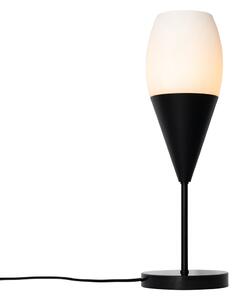 Lampa de masa moderna neagra cu sticla opal - Drop