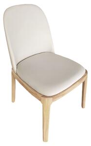 KONDELA Scaun de sufragerie, natural/bej, piele ecologică, ZENTRA