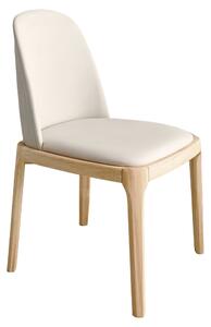 KONDELA Scaun de sufragerie, natural/bej, piele ecologică, ZENTRA