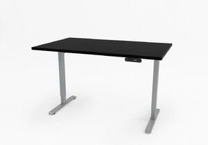 Birou reglabil electric Aluminium TerrA6 Light 2026 - culoare Aluminiu/Gri, 2 motoare, 2 Trepte de inaltime, inaltime 72-115 cm, senzor de coliziune
