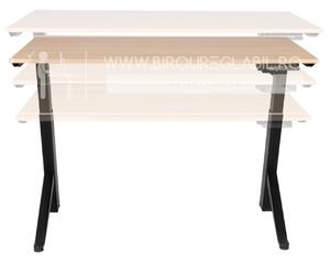 Birou reglabil electric TerrA2Y Black-cadru in Y / profil cadru negru