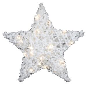 Decoratiune de Craciun stea FROSTELLE cu iluminare LED 38 cm, alba