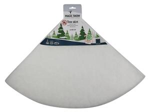 Husa pentru suport brad de Craciun WHITE WINTER 100 cm, alb