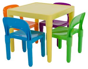 KONDELA Set pentru copii 1 + 4, multicolor, ZILBO