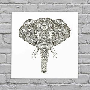 DUBLEZ | Tablou 3D din lemn gravat pentru perete - Elefant