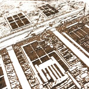 DUBLEZ | Old house - Tablou gravat