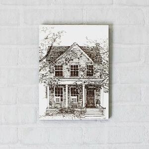 DUBLEZ | Old house - Tablou gravat