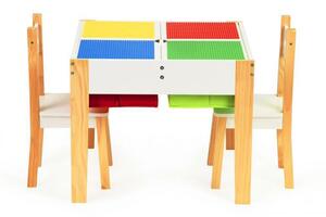 Set masă și scaune pentru copii colorat
