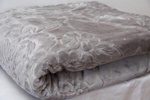 Pătură de lux în culoarea gri Lăţime: 200 cm Lungime: 240 cm