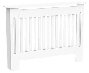 HOMCOM masca de calorifer, din lemn MDF, 112x19x81cm, alb | AOSOM RO