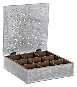 Cutie pentru ceai Mandala din lemn 23x7 cm