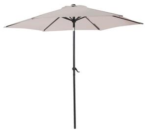Umbrela de gradina, Model Frow, culoare antracit si bej, aluminiu si textil, D300 cm