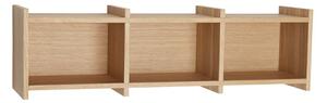 Raft în culoare naturală etajat cu aspect de lemn de stejar 80 cm Focal – Hübsch