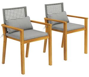 Outsunny scaune set exterior casă de vară bănci confortabile pereche relaxare | Aosom Romania