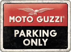 Tablou metalic decorativ Moto Guzzi Parking 15x20 cm