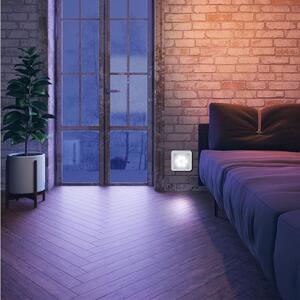 Lampa de veghe 8 LED cu senzor miscare, lumina alba-rece