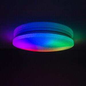 Näve Plafonieră LED Sligo, dimabilă, RGBW lumină noapte, reglabil, Alb, Hol, Plastic, Modern