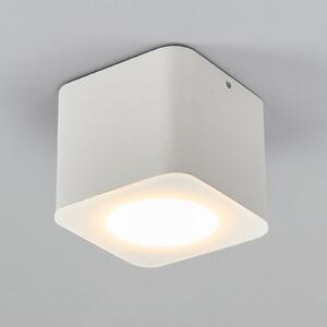 Helestra Oso spot LED tavan, unghiular, alb mat, reglabil, Alb, Baie, Metal, Modern