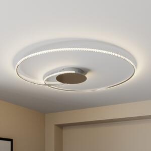 Lindby plafonieră LED Joline, Ø 90 cm, cristale, metal