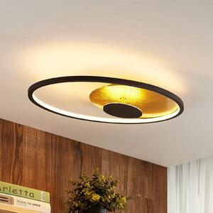 Lindby plafonieră LED Feival, 61 cm, rugină / aur, dimabil, reglabil, Maro / Rugină, Camera de zi / sufragerie, Metal, Modern