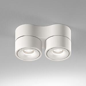 EGG DLS LED spot de plafon Clippo Duo, 2 becuri, alb, 2,700K