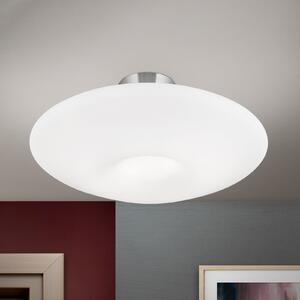 ORION Plafonieră Blanc, sticlă opală, nichel mat, reglabil, Alb, Camera de zi / sufragerie, Sticlă, Modern