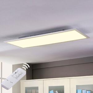 Lindby Panou LED Livel, CCT, 120 cm x 30 cm, telecomandă, reglabil, Metalic, Bucătărie, Plastic, Modern
