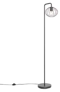 Lampa de podea design neagra 23 cm - Margarita