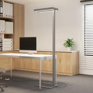 Arcchio Lampadar LED Logan Ultra, 4,000K, senzor, dimabil, reglabil, Metalic, Studiu / Birou, Aluminiu, Modern, Proiector vertical