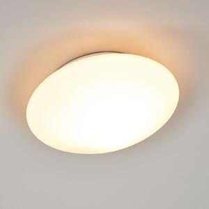 ORION Plafonieră Alba din sticlă opală, Ø 25 cm, reglabil, Alb, Camera de zi / sufragerie, Sticlă, Modern