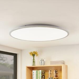 Lindby plafonieră LED Narima, 4.000 K, Ø 80 cm, argintiu, Metalic, Bucătărie, Plastic, Modern