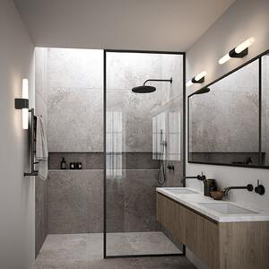 Aplică perete LED baie Helva Double Basic, negru