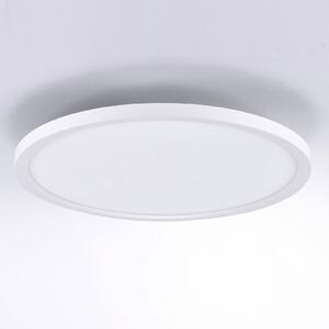 JUST LIGHT. GmbH Plafonieră LED Flat CCT, Ø 40 cm, alb, reglabil, Alb, Bucătărie, Plastic, Modern