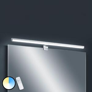 Helestra Gaia lampă LED oglindă telecomandă 79cm, reglabil, Metalic, Baie, Metal, Modern