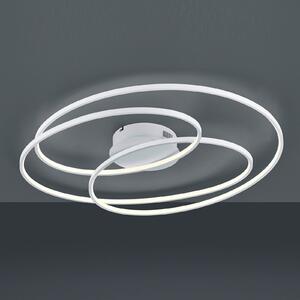 Trio Lighting Plafonieră LED Gale, 80 cm, alb mat, reglabil, Alb, Camera de zi / sufragerie, Metal, Modern