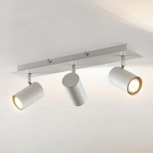 Lindby Spot de plafon Joffrey, 49 cm, alb, 3 becuri, GU10, reglabil, Alb, Camera de zi / sufragerie, Metal, Modern