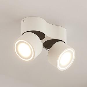 Arcchio Spot LED pentru tavan Rotari, alb, 2 becuri, 1362lm, reglabil, Alb, Hol, Aluminiu, Modern