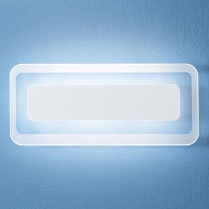 Linea Light Aplică de perete LED Antille alb 31,4 cm, Alb, Camera de zi / sufragerie, Sticlă, Modern