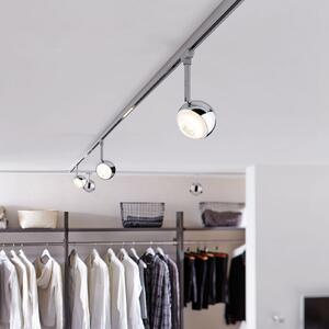 Paulmann URail Capsule II spot LED 2700K crom, reglabil, Metalic, Camera de zi / sufragerie, Metal, Modern