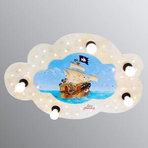 Plafonieră Capt'n Sharky cu LED-uri formă de nor