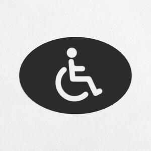 DUBLEZ | Placă din lemn pentru ușă - WC persoane cu dizabilități